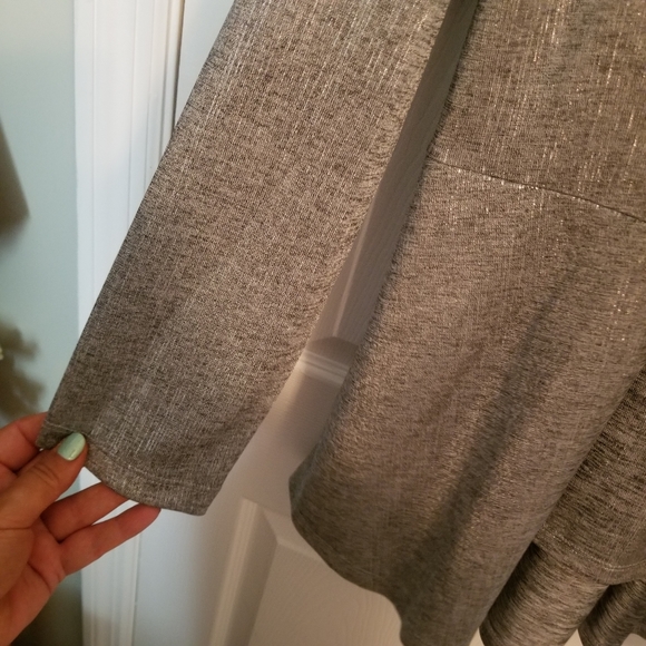 NWT 2 pc Susan Graver Foil Print Cardigan Tank Set - Picture 7 of 16